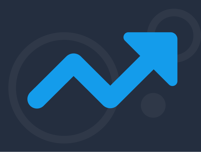 Illustratieve afbeelding van een stijgende grafiek.