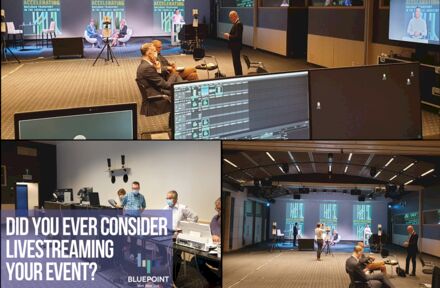 Here's a glimpse of how a live streaming event at BluePoint Brussels is organized!  - Foto 1