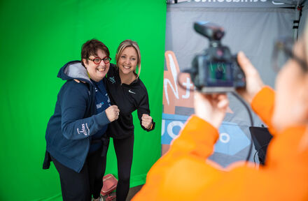 Green key foto-activatie voor Ethias tijdens '15km de Liège' - Foto 1