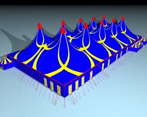 Kleur je festival met de blauwe tent van Van Ham