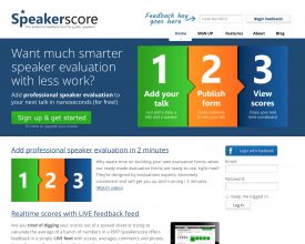 Geef sprekers op je event een score met start-up Speakerscore