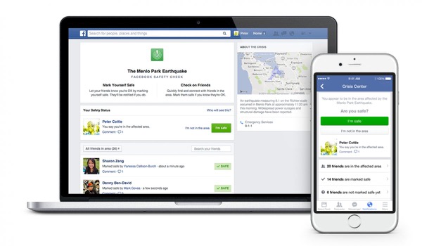 Facebook 'Safety Check' laat vrienden weten dat je OK bent na drama Facebook 'Safety Check' laat vrienden weten dat je OK bent na drama