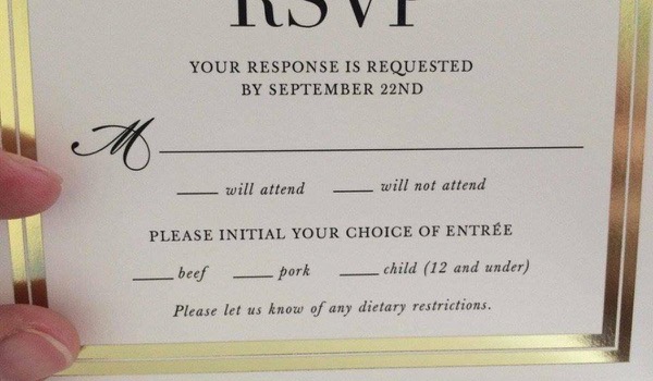 Fancy trouwuitnodiging zet per ongeluk 'kinderen' op het menu Fancy trouwuitnodiging zet per ongeluk 'kinderen' op het menu