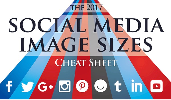Ultieme overzicht Social Media-afmetingen 2017 - infographic Ultieme overzicht Social Media-afmetingen 2017 - infographic