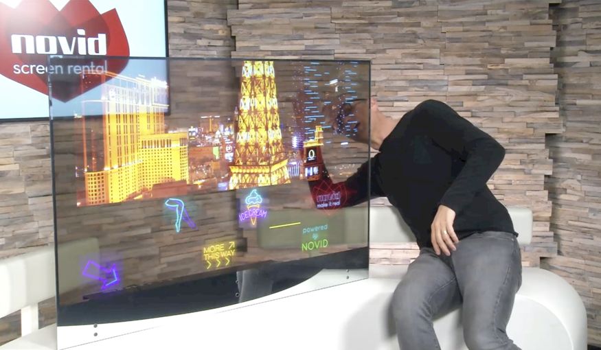 The future is now: transparante OLED schermen van Novid op TV The future is now: transparante OLED schermen van Novid op TV