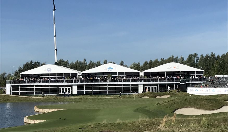 Golfbaan decor van geslaagde 100e KLM Dutch Open. Golfbaan decor van geslaagde 100e KLM Dutch Open.